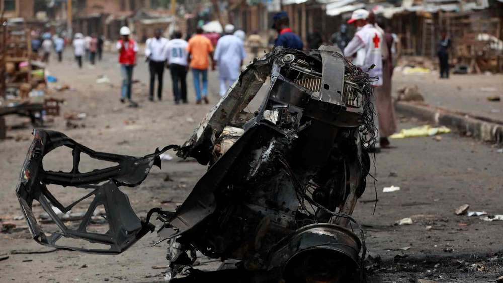 Взрыв бомбы в Нигерии